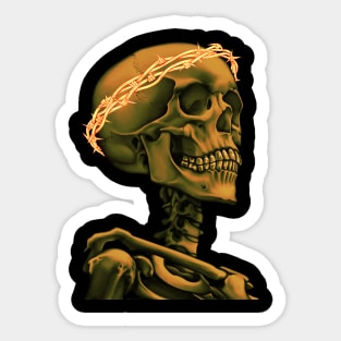 Human Skull V4 Sticker